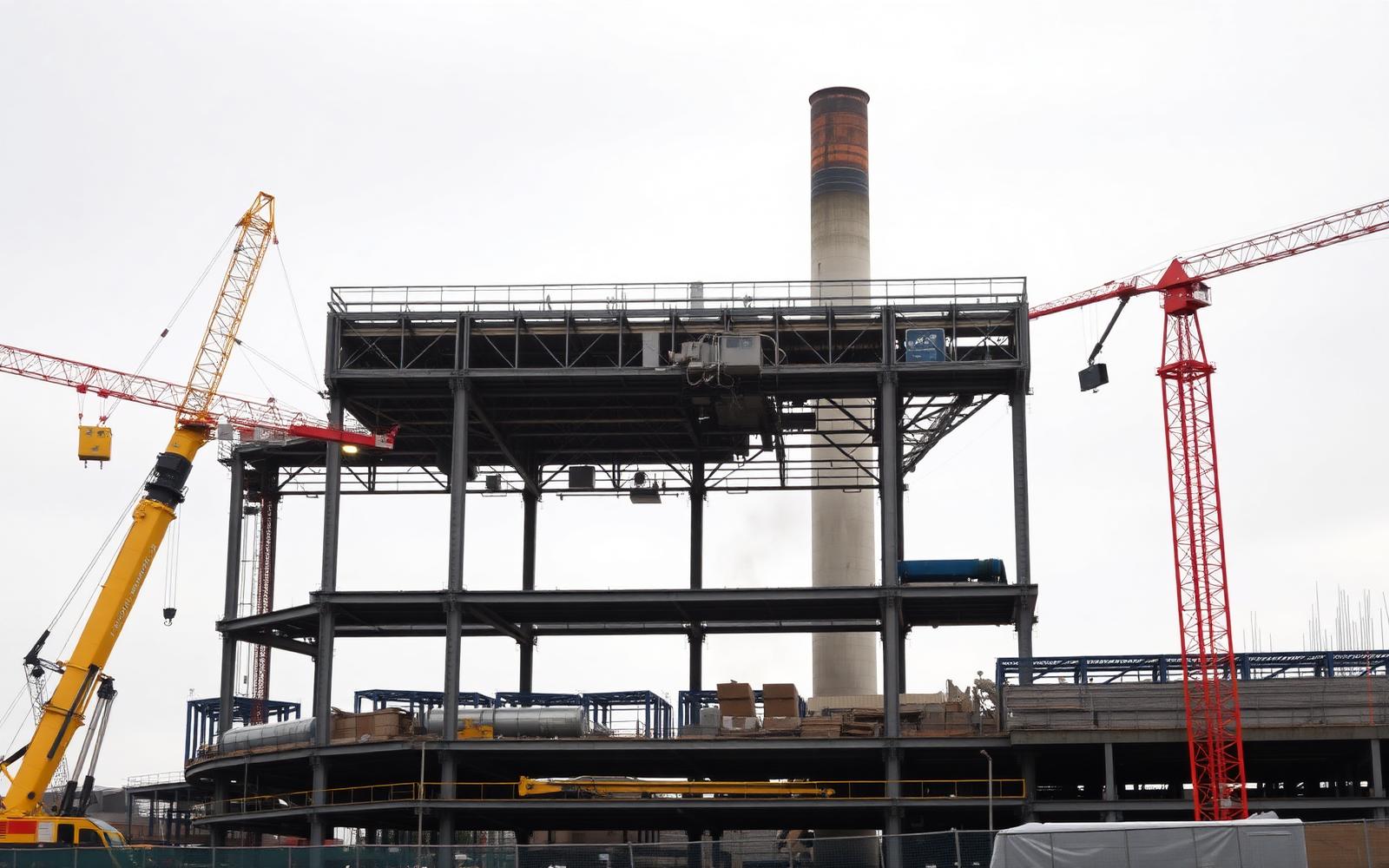 Coordinated infrastructure construction site