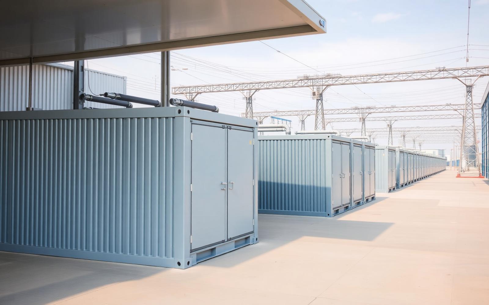 Energy-storage infrastructure at a utility site